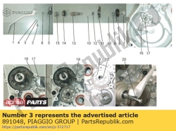 Aprilia 891048, Impacco a spirale. primavera, OEM: Aprilia 891048