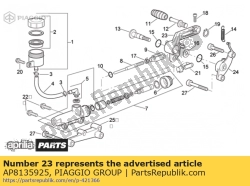 Aprilia AP8135925, Hinterer bremshebel, OEM: Aprilia AP8135925