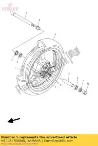 yamaha 941121706800 band (120/70 zr17 mc 58w d252f - Onderkant