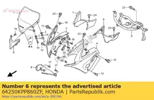 honda 64250KPP860ZF capot, fr. centre * r263 * (r263 rouge millénaire) - La partie au fond