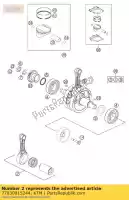 77030015244, KTM, con. rep. tige ensemble ktm exc sx sxs xc xcf 250 2005 2006 2007 2008 2009 2010 2011 2012 2013, Nouveau