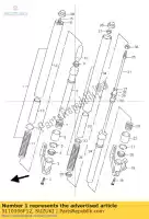 5110306F12, Suzuki, demper, fr. vork suzuki tr 50 1998 1999 2000, Nieuw