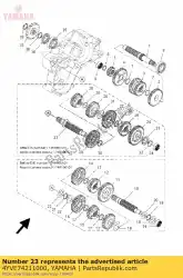 Here you can order the axle, drive from Yamaha, with part number 4YVE74211000: