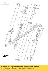 Aqui você pode pedir o tubo, interno em Suzuki , com o número da peça 5111008F00: