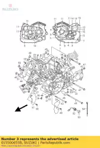 Suzuki 015500655B boulon - La partie au fond