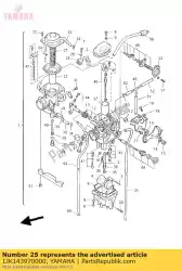 Aquí puede pedir junta tórica de Yamaha , con el número de pieza 1JK143970000: