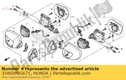 geen beschrijving beschikbaar op dit moment van Honda, met onderdeel nummer 33460MJG671, bestel je hier online: