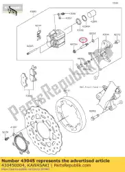 Qui puoi ordinare albero-pinza kl650ebf da Kawasaki , con numero parte 430450004: