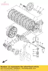 Qui puoi ordinare noce da Yamaha , con numero parte 901701642500: