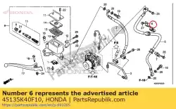 clamper comp een fr br van Honda, met onderdeel nummer 45135K40F10, bestel je hier online: