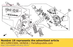 Ici, vous pouvez commander le boulon, douille, 8x45 auprès de Honda , avec le numéro de pièce 90132MCC000: