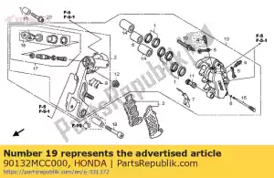 honda 90132MCC000 boulon, douille, 8x45 - La partie au fond