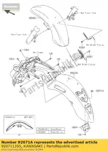 kawasaki 920711265 grommet vn1500-p1 - Bottom side