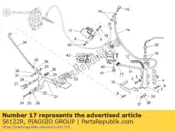 Here you can order the valve from Piaggio Group, with part number 56122R: