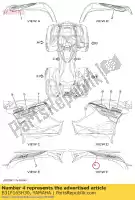 B31F165H30, Yamaha, graficzny, ty? (prawa) yamaha yfm700faph silver grizzly 700 ps auto 4wd , Nowy