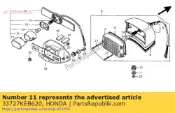 Aquí puede pedir cubierta comp., licencia de Honda , con el número de pieza 33727KEB620: