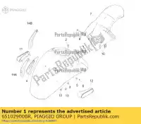 65102900BR, Piaggio Group, Parafango anteriore     , Nuovo