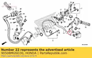 honda 90508MGSD30 screwwasher, 5x16 - Bottom side