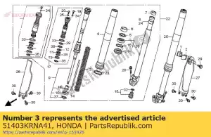 honda 51403KRNA41 spring, fr. fork (showa) (4.6n/mm,0.47kgf/mm) - Bottom side