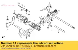 Here you can order the no description available at the moment from Honda, with part number 24435ML4610:
