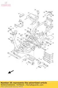 yamaha 904642680000 braçadeira - Lado inferior