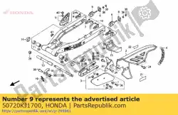 Tutaj możesz zamówić stra? Nik, pigu? Ka. Krok od Honda , z numerem części 50720KJ1700: