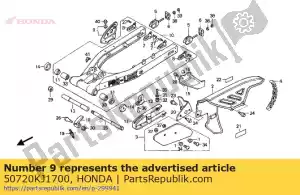 Honda 50720KJ1700 bewaker, pil. stap - Onderkant