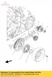 Aqui você pode pedir o conjunto de engrenagem ociosa em Yamaha , com o número da peça 23P156500000: