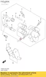 Ici, vous pouvez commander le jeu de pistons auprès de Suzuki , avec le numéro de pièce 5930120820: