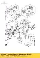 3665114G00, Suzuki, morsetto suzuki an 250 400 2005 2006, Nuovo