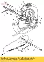 2VN253110098, Yamaha, naaf achter yamaha yz 125 250, Nieuw