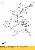 38V215120000, Yamaha, soporte, guardabarros yamaha ty tyr tys 250, Nuevo