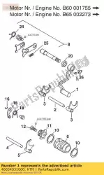 Aquí puede pedir palanca de cambio cpl. 60/65 cc de KTM , con el número de pieza 46034031000: