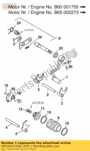 ktm 46034031000 palanca de cambio cpl. 60/65 cc - Lado inferior