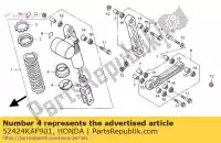 52424KAF901, Honda, stop, veerzitting (showa) honda cbr trx 400 900 1992 2000 2001 2002 2003 2004 2005 2006, Nieuw