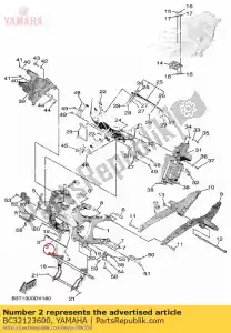 yamaha BC32123600 reinf. - Lado inferior