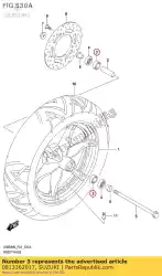 Here you can order the ball bearing from Suzuki, with part number 0813362017: