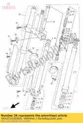 Aqui você pode pedir o conjunto do garfo dianteiro (r. H) em Yamaha , com o número da peça 4XK231030000: