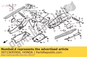 Honda 50713KRJ900 bar, r p.step - Lado inferior