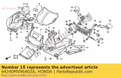 Ici, vous pouvez commander le ensemble de capot type6 auprès de Honda , avec le numéro de pièce 64240MV9640ZA: