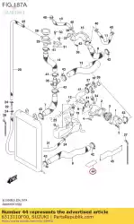 Qui puoi ordinare nastro adesivo, parafango posteriore da Suzuki , con numero parte 6313110F00: