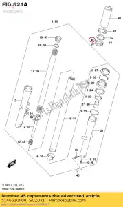 suzuki 5146610F00 tornillo - Lado inferior
