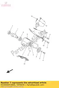 yamaha 933060043800 bearing(3bn) - Bottom side