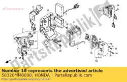 geen beschrijving beschikbaar van Honda, met onderdeel nummer 50320MM8000, bestel je hier online: