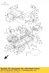 Aquí puede pedir tornillo plano de Yamaha , con el número de pieza 987070502000: