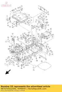 yamaha 987070502000 tornillo plano - Lado inferior