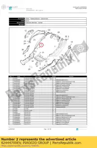 Piaggio Group 62444700EV prawy panel boczny - Dół