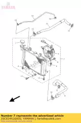 Ici, vous pouvez commander le bouchon, radiateur auprès de Yamaha , avec le numéro de pièce 1SCE24620000: