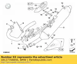 Qui puoi ordinare silenziatore, finitura lucida opaca da BMW , con numero parte 18127708846: