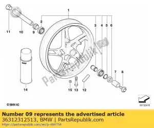 bmw 36312312513 struik - Onderkant